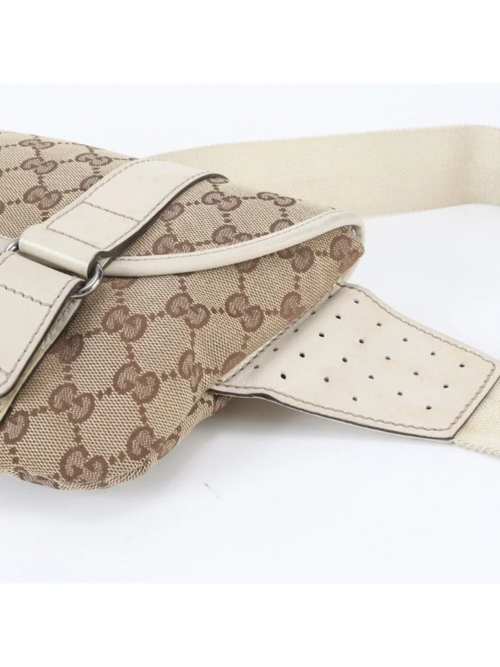 Gucci GG Canvas 2-Way Belt Bag Crossbody Waist Pouch